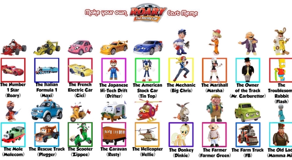 My Roary The Racing Car Cast Meme By Ewanpaymah On DeviantArt my-roary-the-racing-car-cast-meme-by-ewanpaymah-on-deviantart