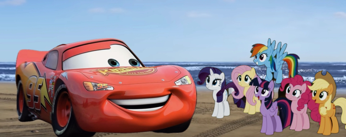 Lightning McQueen And The Mane 6 By Ewanpaymah On DeviantArt lightning-mcqueen-and-the-mane-6-by-ewanpaymah-on-deviantart