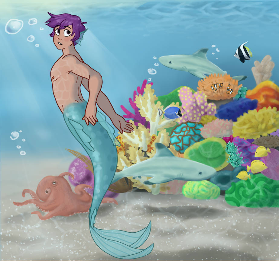 Merboy Octopus Kaiyo the Merboy by Nerissa-Art on DeviantArt