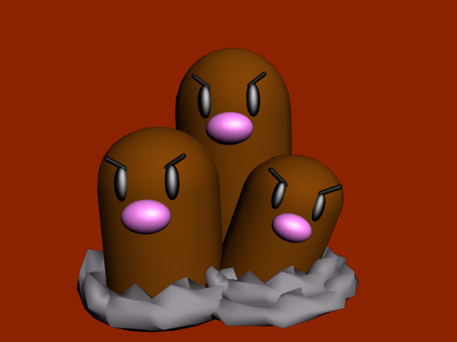 Dugtrio 3D