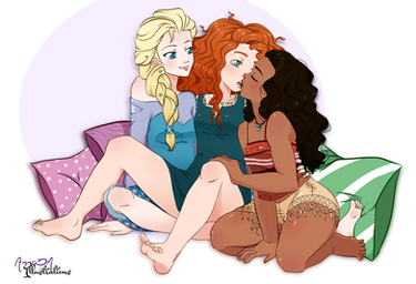 Elsa x Merida x Moana