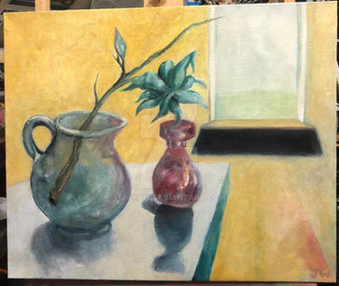 Still life oil painting