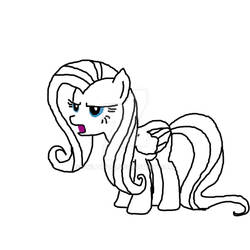 .:Fluttershy Line Drawing thingie:.