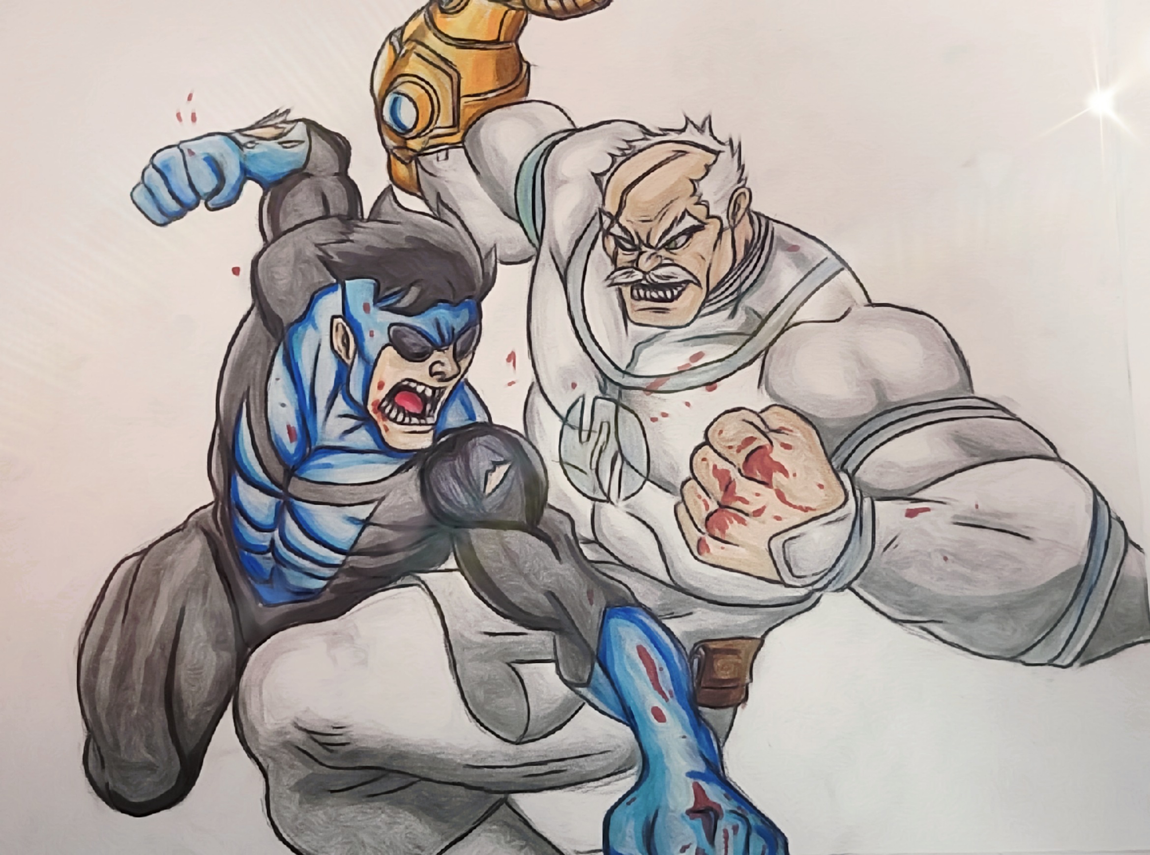 Conquest Drawing Color Invincible vs Conquest by Toxictagl on DeviantArt