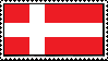 Danish flag stamp