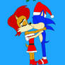Christmas Kiss Sonic and Sally