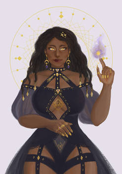 Sorceress with Golden Eyes