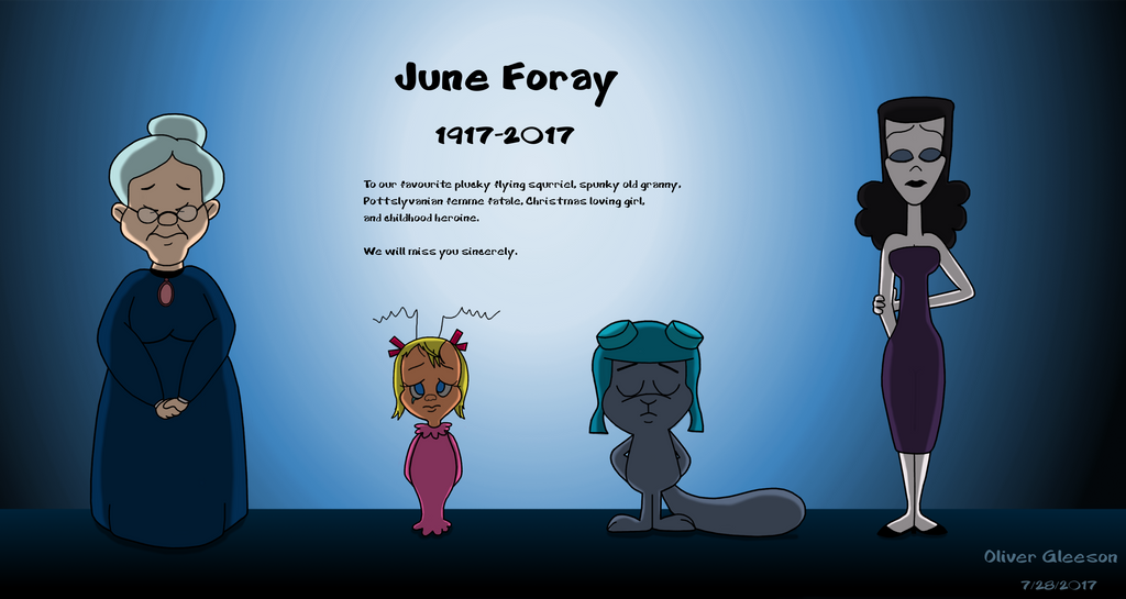 Deviantart Fooray Farewell to June Foray by RealOliverArts on DeviantArt