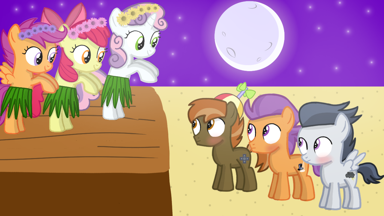 MLP - Hula Dancers by MLPLary6 on DeviantArt