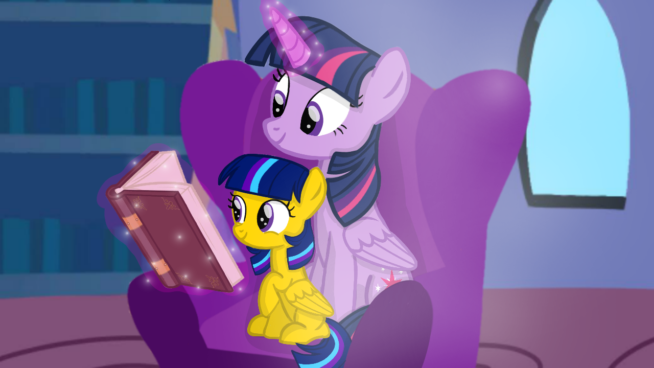 Mlp Reading MLP - Reading a good book with Mommy! by MLPLary6 on DeviantArt