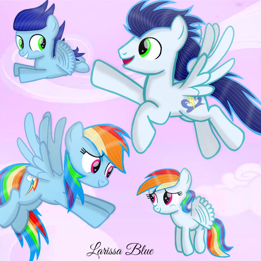 MLP - Teaching their children to fly by MLPLary6 on DeviantArt