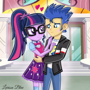 EQG - Sci Twilight Sparkle and Flash Sentry : Love