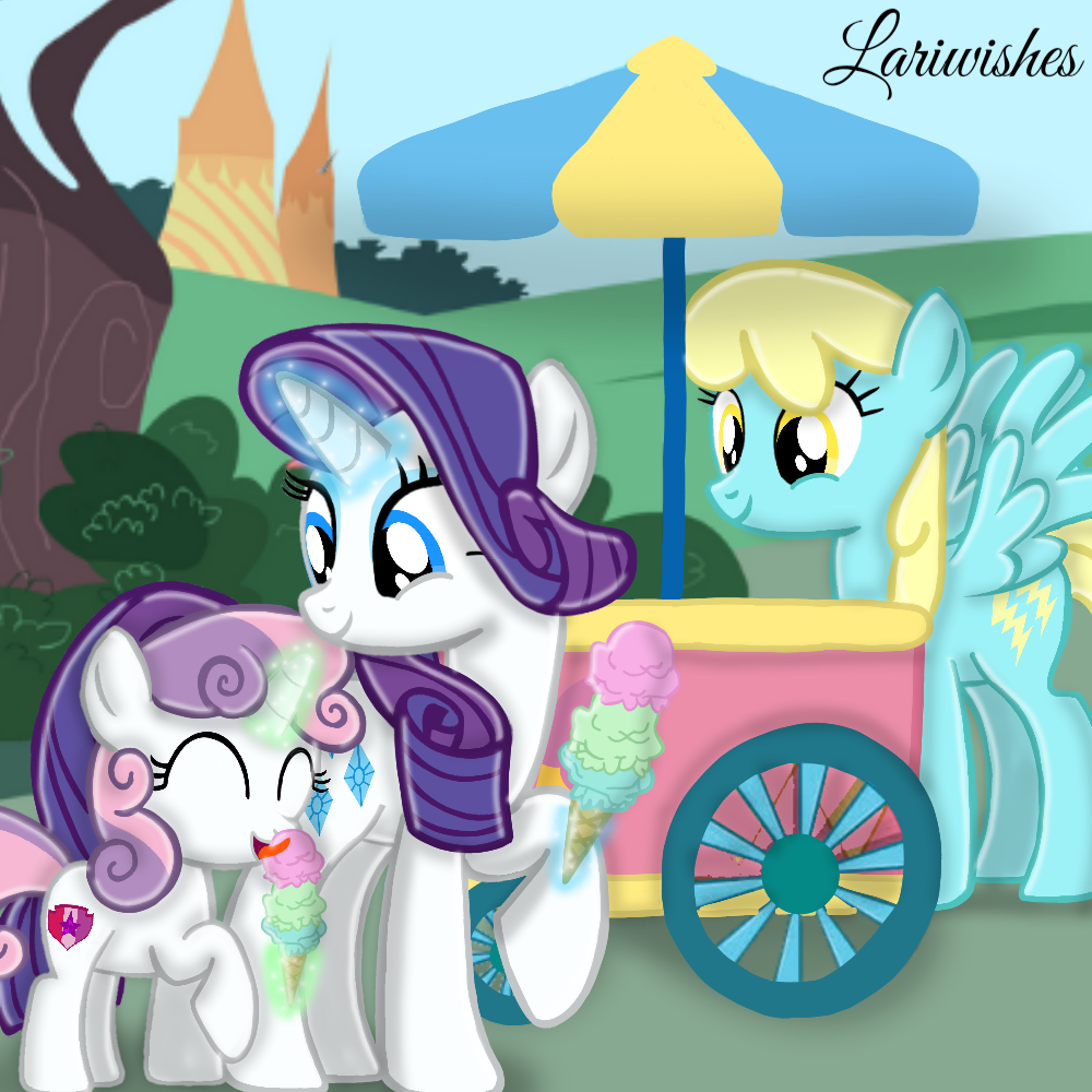 Mlp Eat MLP - Sisters eating ice cream by MLPLary6 on DeviantArt
