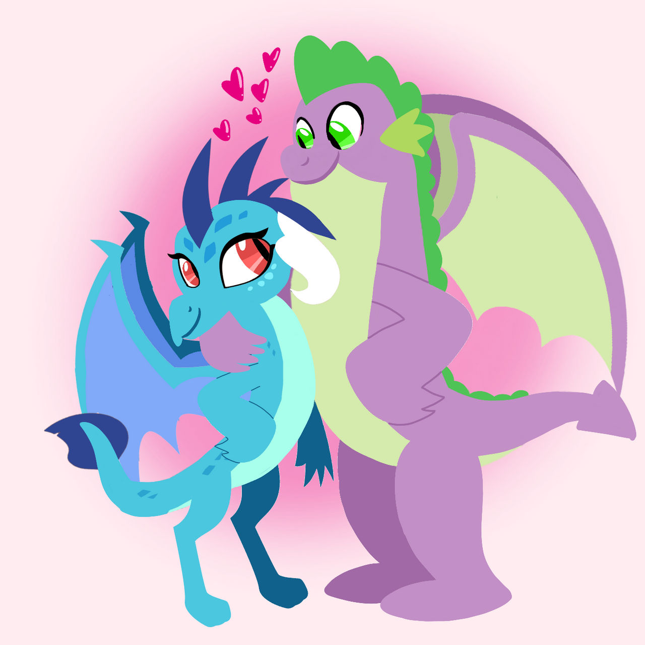 Ember and Spike : Love by MLPLary6 on DeviantArt