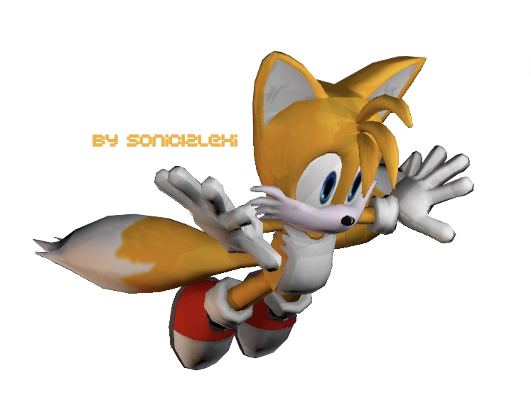 Tails Flying (Recreated Pose) Upgraded by FinnAkira on @DeviantArt
