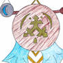 Spearhead of Canas banner /Blue Crescent Moon disc