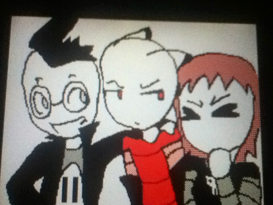 Triplets. XD (Flipnote Studios- Base Used)