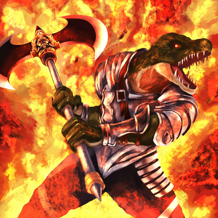 Lizard Knight by munakata46 on DeviantArt