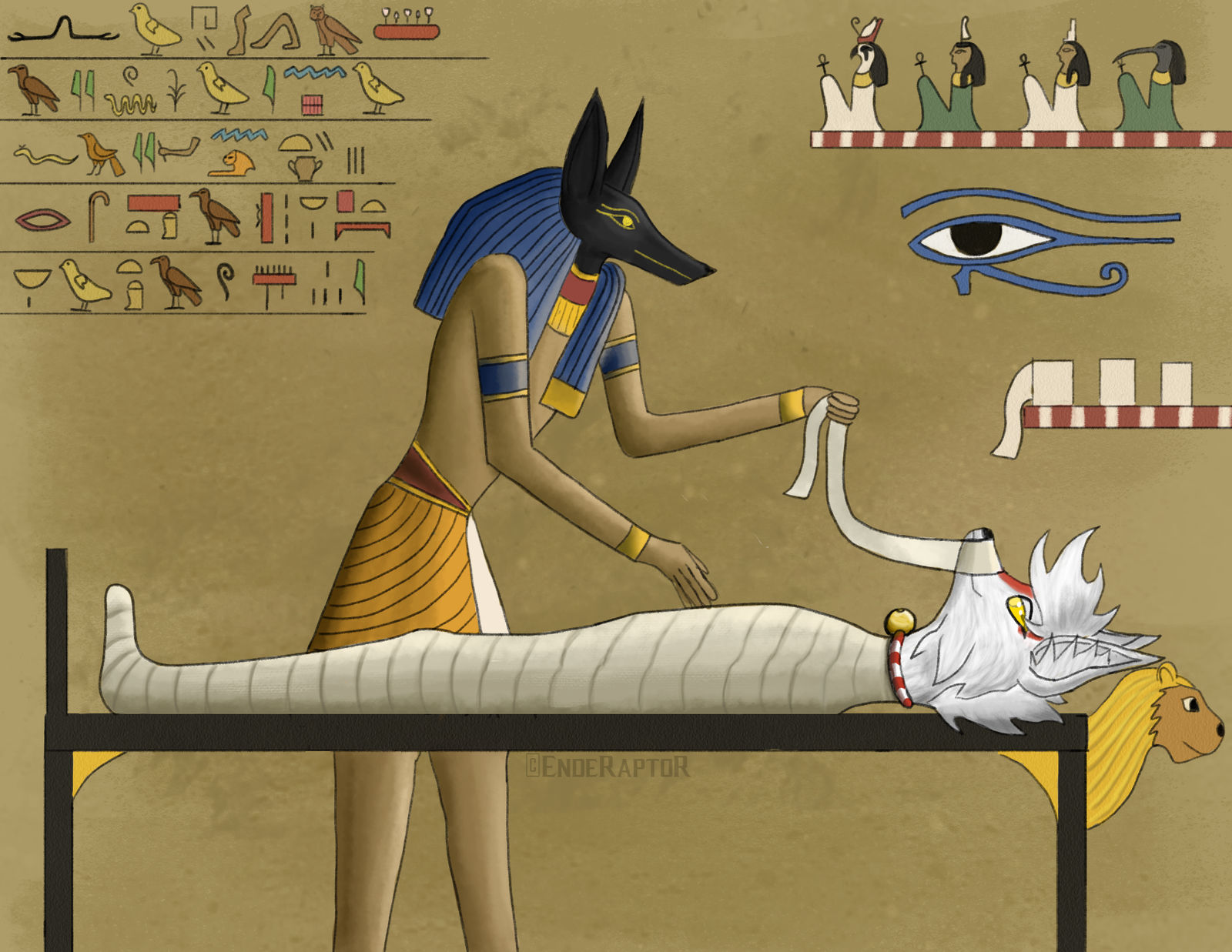 Mummified alive (YCH) by EndeRaptoR on DeviantArt