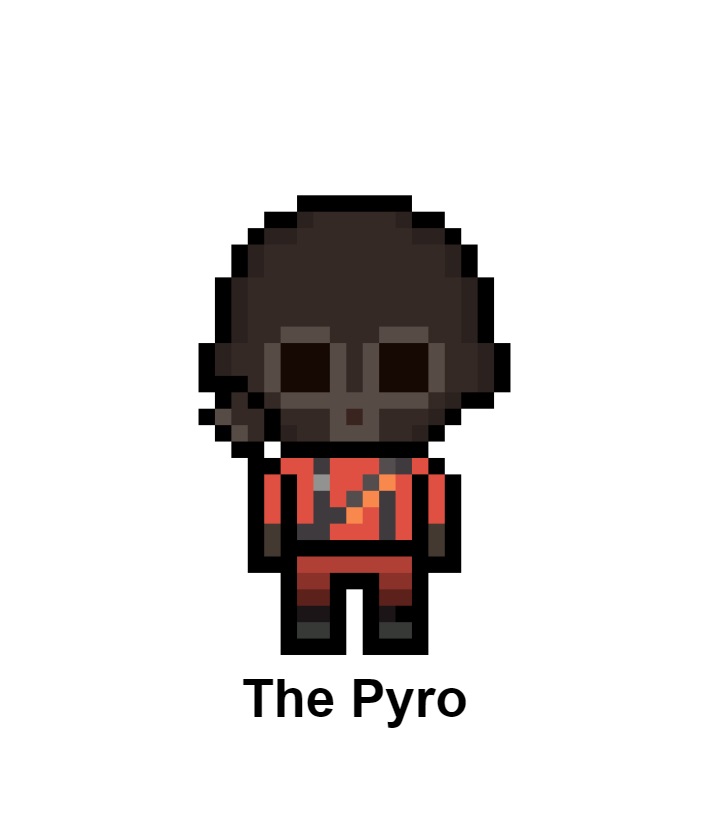 Pixel Pyros The Pyro DR style pixel sprite by hokky1 on DeviantArt
