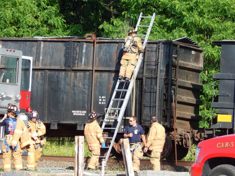 Trash Car Fire