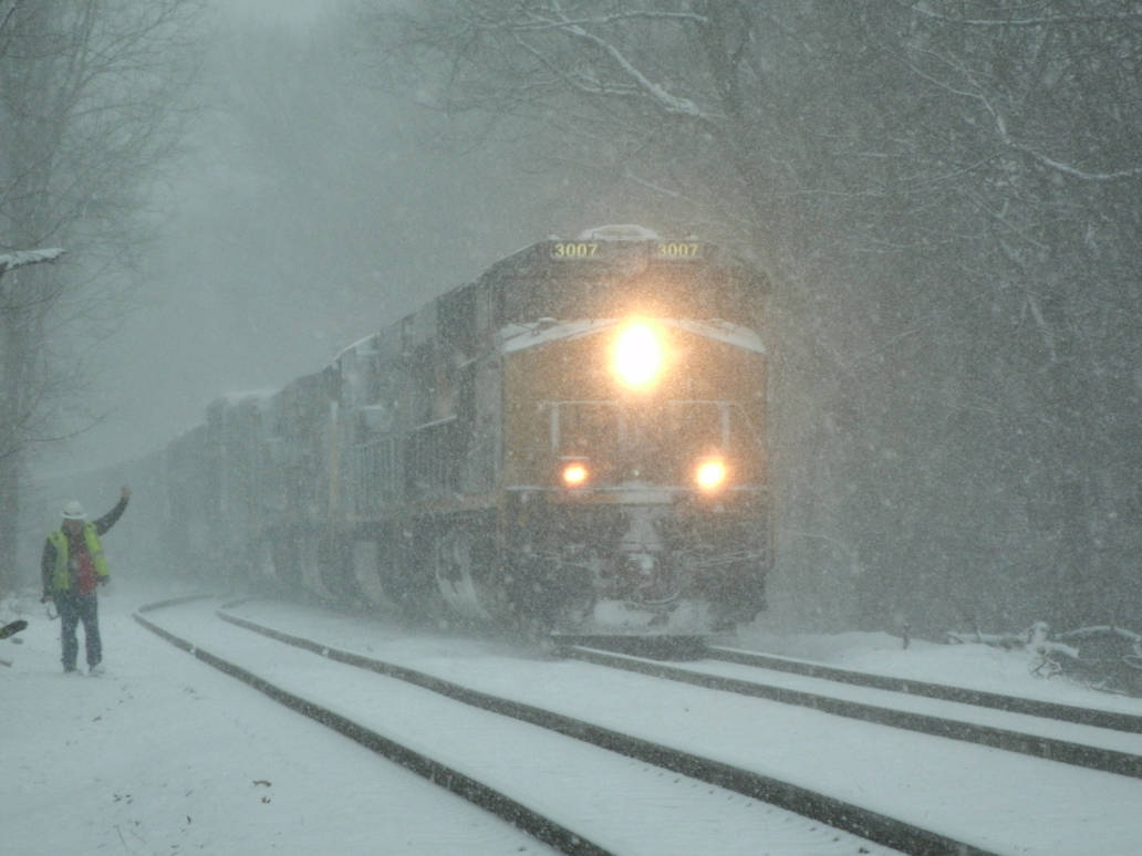 CSX ES44AH #3007 by Tracksidegorilla1 on DeviantArt