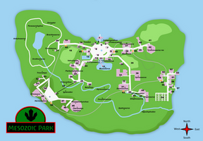 Mesozoic Park Map