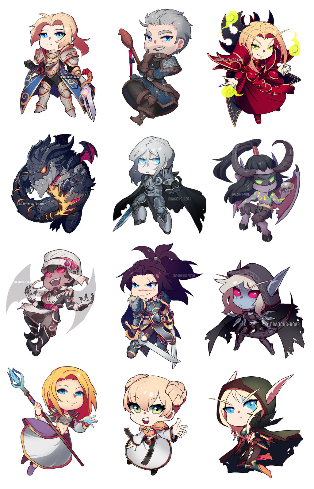 World of Warcraft CHIBIS! by GRAVEWEAVER on DeviantArt