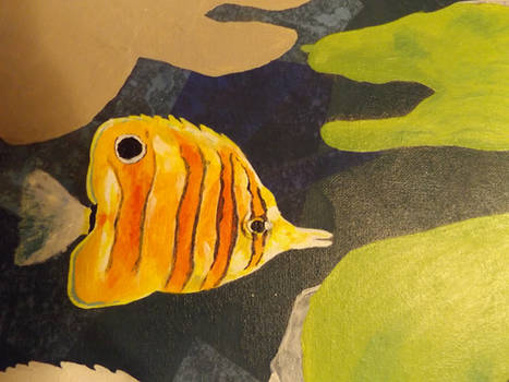 a bit of an old unfinished fish painting