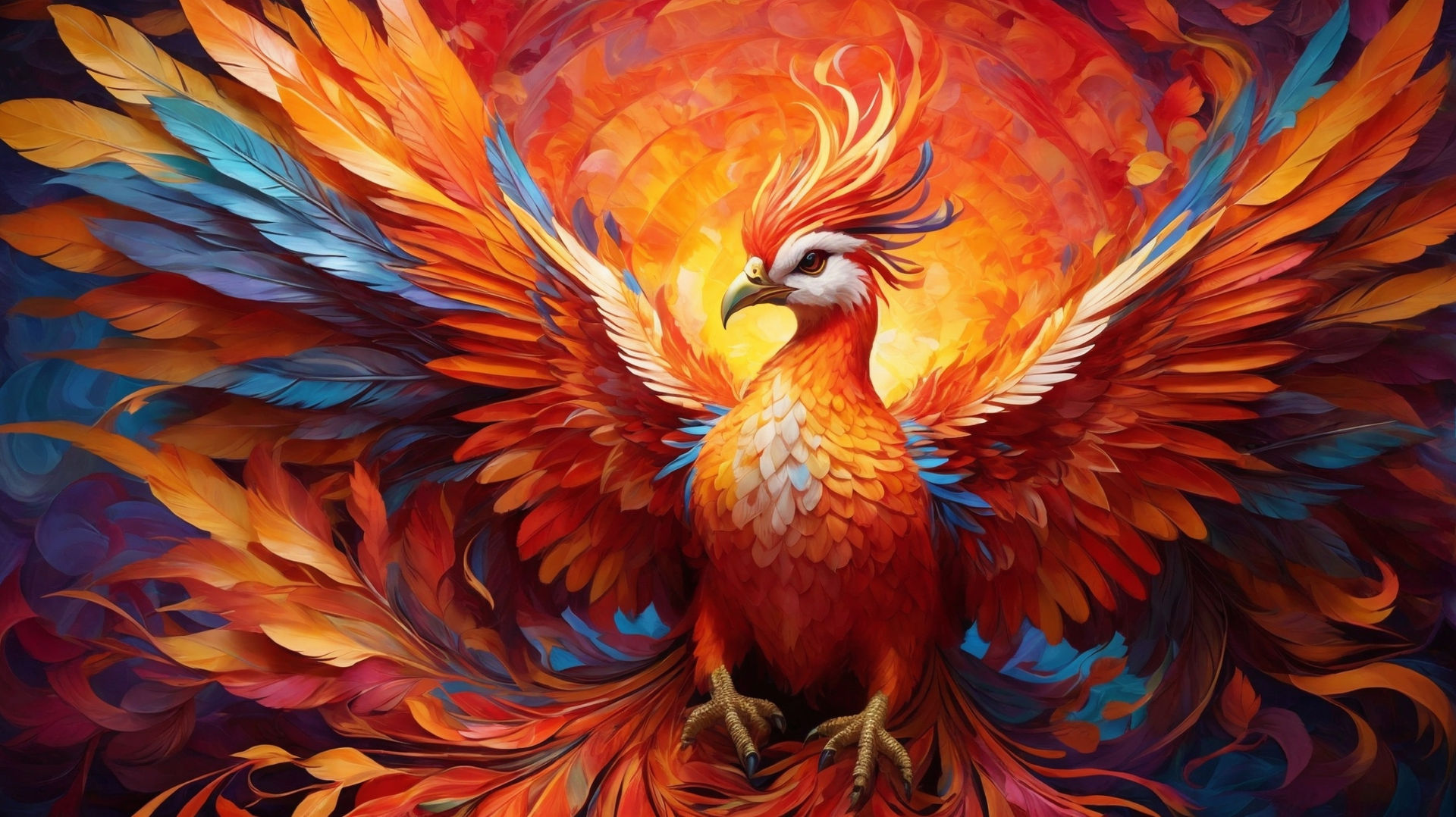 Chromatic Phoenix by Vestesta on DeviantArt