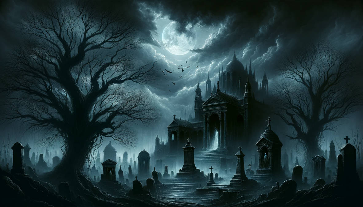 Moonlit Silence - The Gothic Necropolis Awaits by Vestesta on DeviantArt