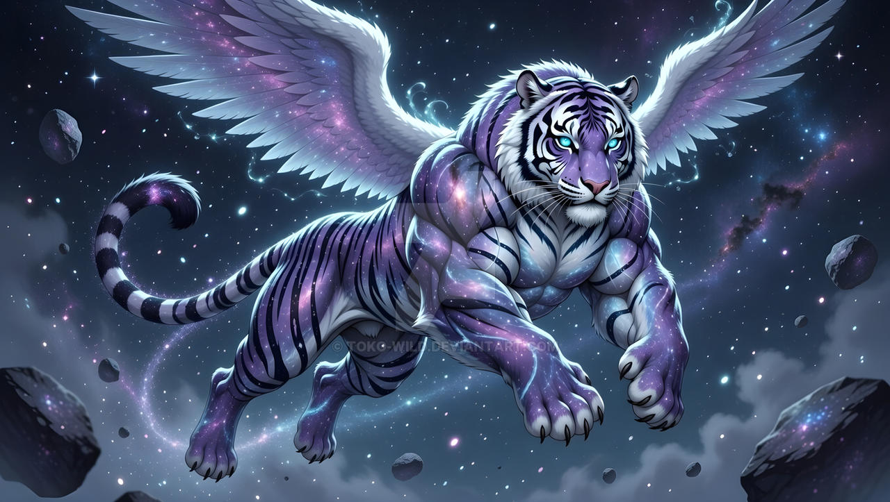 Celestial Riding Tiger Celestial Ascendant -The Starborne Tiger by Toko-wild on DeviantArt