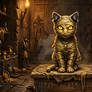 Sacred Egyptian Mummy Cat Temple Guardian