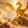 Golden Sun Dragon of the Desert Temple