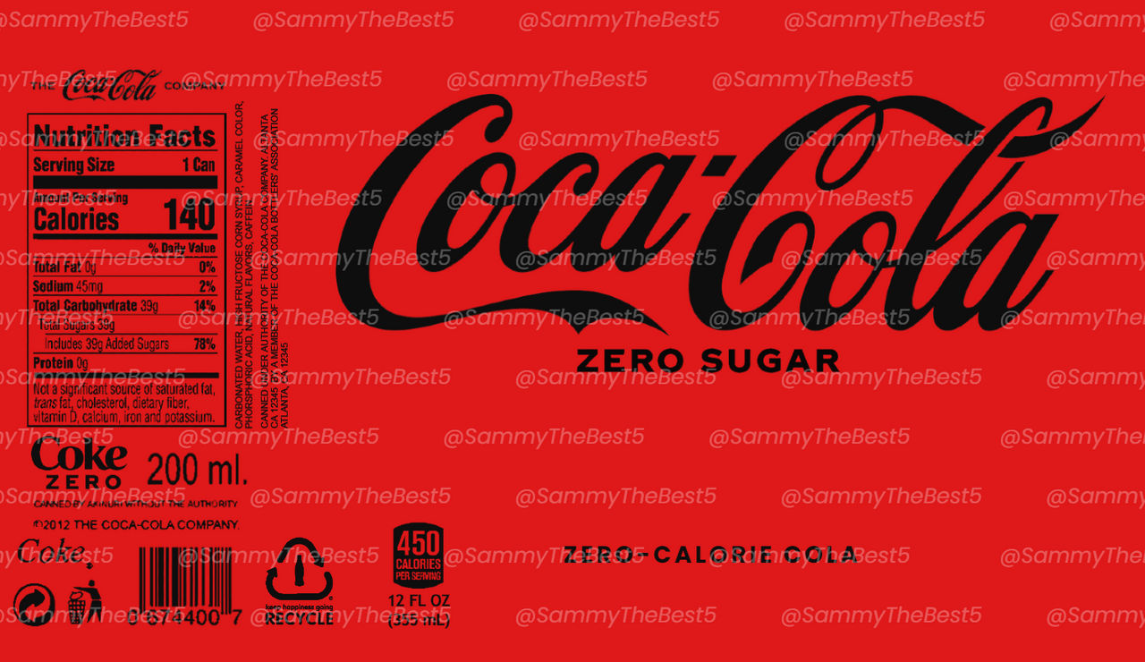 Coke Zero Can Label by SammyTheBestRoblox on DeviantArt