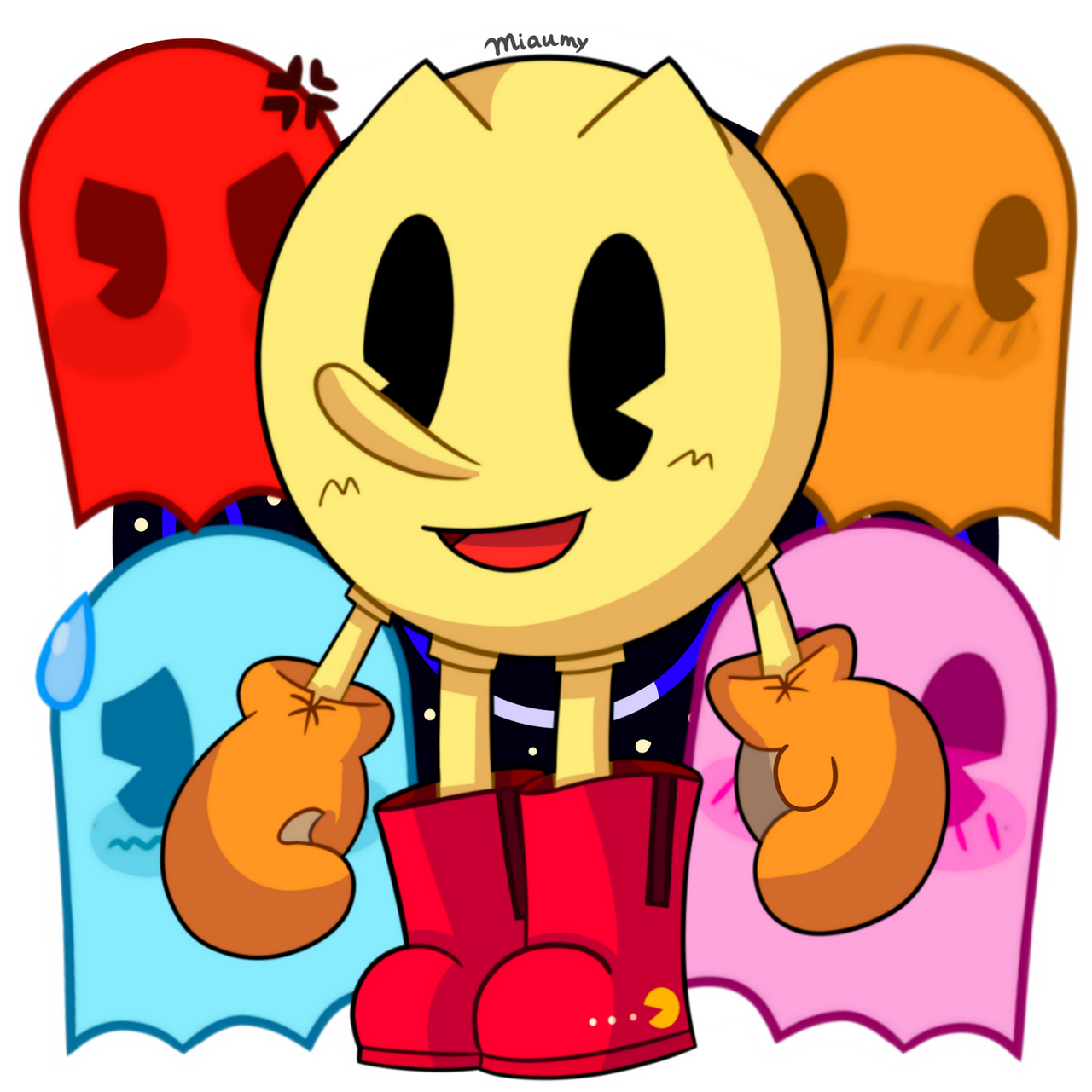 Pac Man Rage Deviantart PAC-MAN by Miaumy on DeviantArt