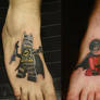 Lego batman n robin tattoos by Jinxiejinx