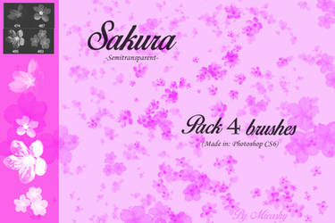 Sakura (semitransparent) - Pack 4 brushes