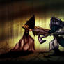 Pyramid Head vs Cube Head (The Keeper)