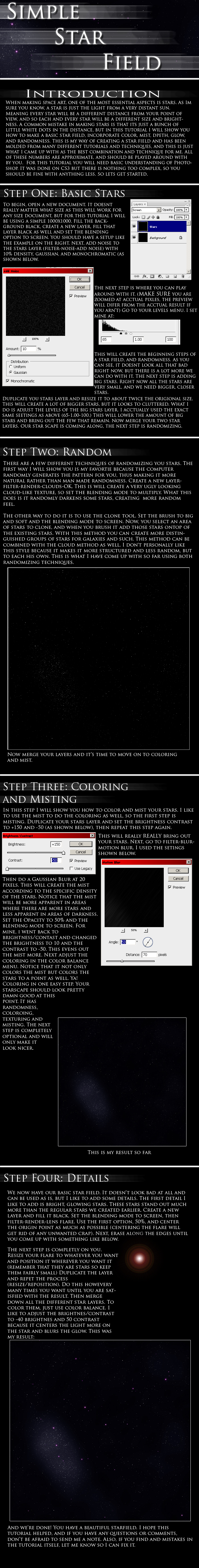 Simple Starfield Tutorial