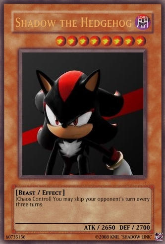 shadow the hedgehog yugioh card Yu-Gi-Oh! - Shaddoll - BLHR-EN081 - Ultra Rare - 1st Edition Haste Whenever Shadow the Hedgehog or another creature you control with flash or haste dies Shadow Yugioh Card by SonicAnimeStudios