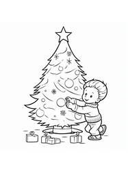 Coloring Page Christmas Tree