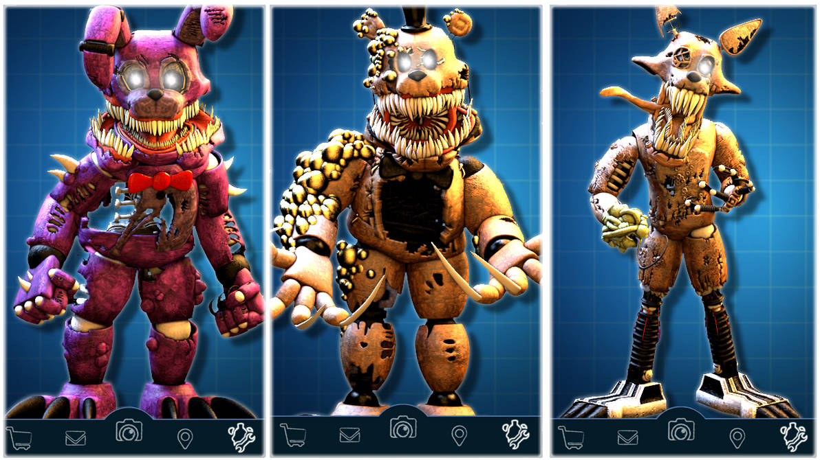 FNAF Twisted Animatronics by RoosterTimeYT on DeviantArt