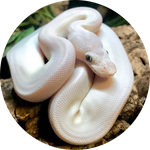 Leucistic Ball Python by AnniverseStash