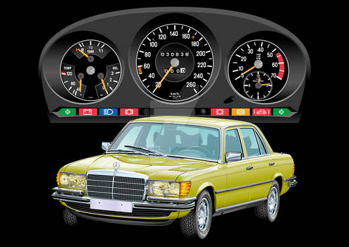 Mercedes-Benz 450 SEL 6.9 - dash panel