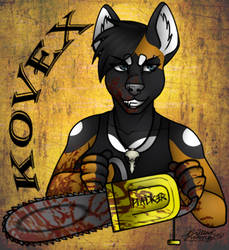 Kovex Chainsaw Badge by TheHuntingWolf