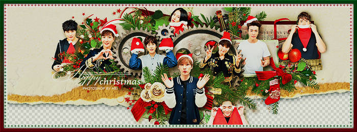 Christmas Super Junior FaceBook cover