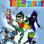 Teen Titans cover art- COLORED