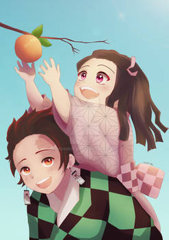 Tanjiro and Nezuko