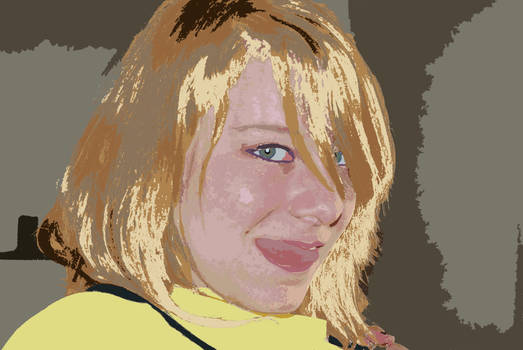 Photoshop painting of friend 1